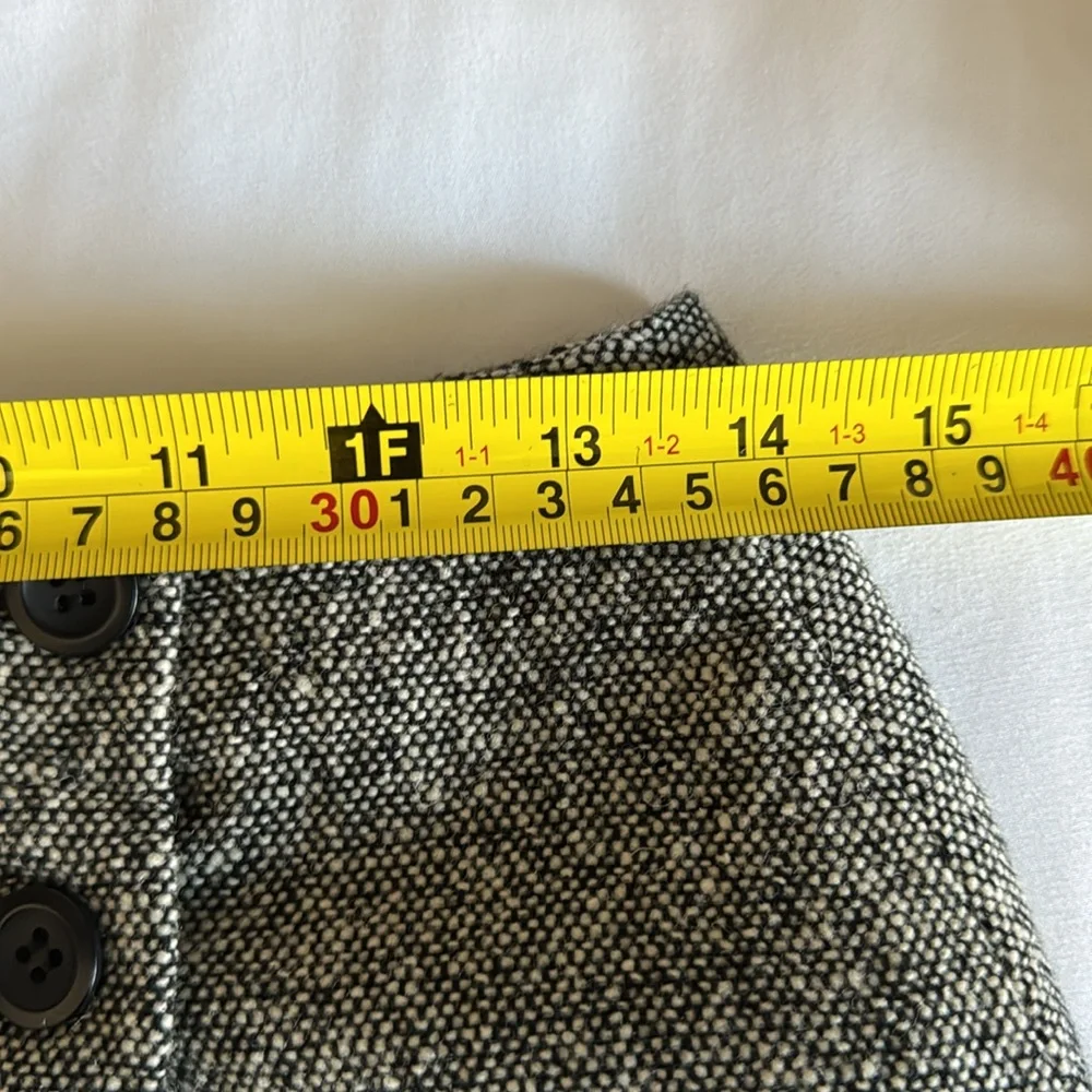 Hugo Buscati Gray Tweed Wrap Mini Skirt - Picture 6 of 6